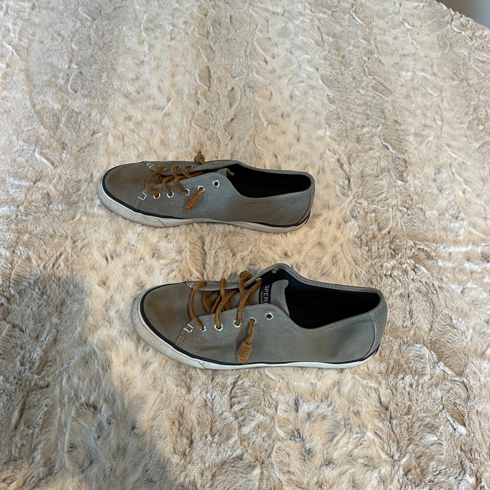 Sperry Gray Sneakers Classic Low-Top Design